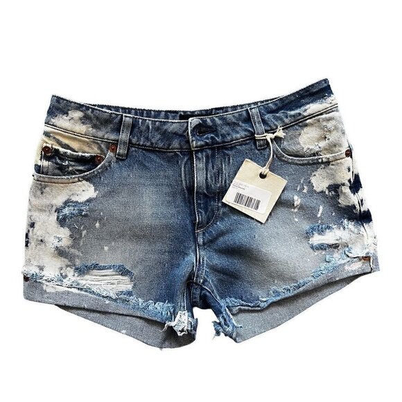 SER.O.YA LEX LOW RISE SHORTS, BLEACHED, DISTRESS, OLYMPIA BLEACHED - Picture 6 of 10